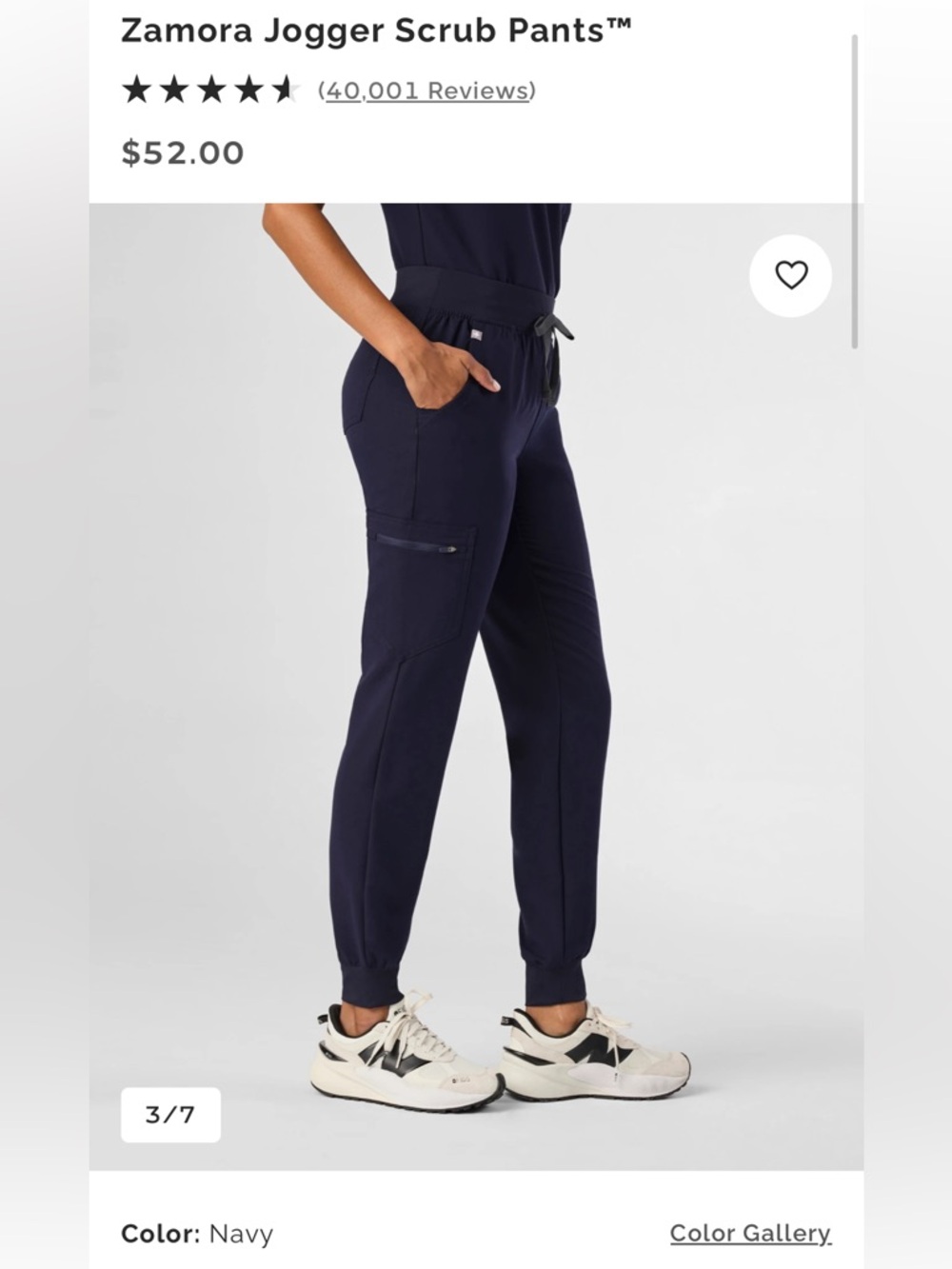 Navy Figs Zamora Jogger Scrub Pants